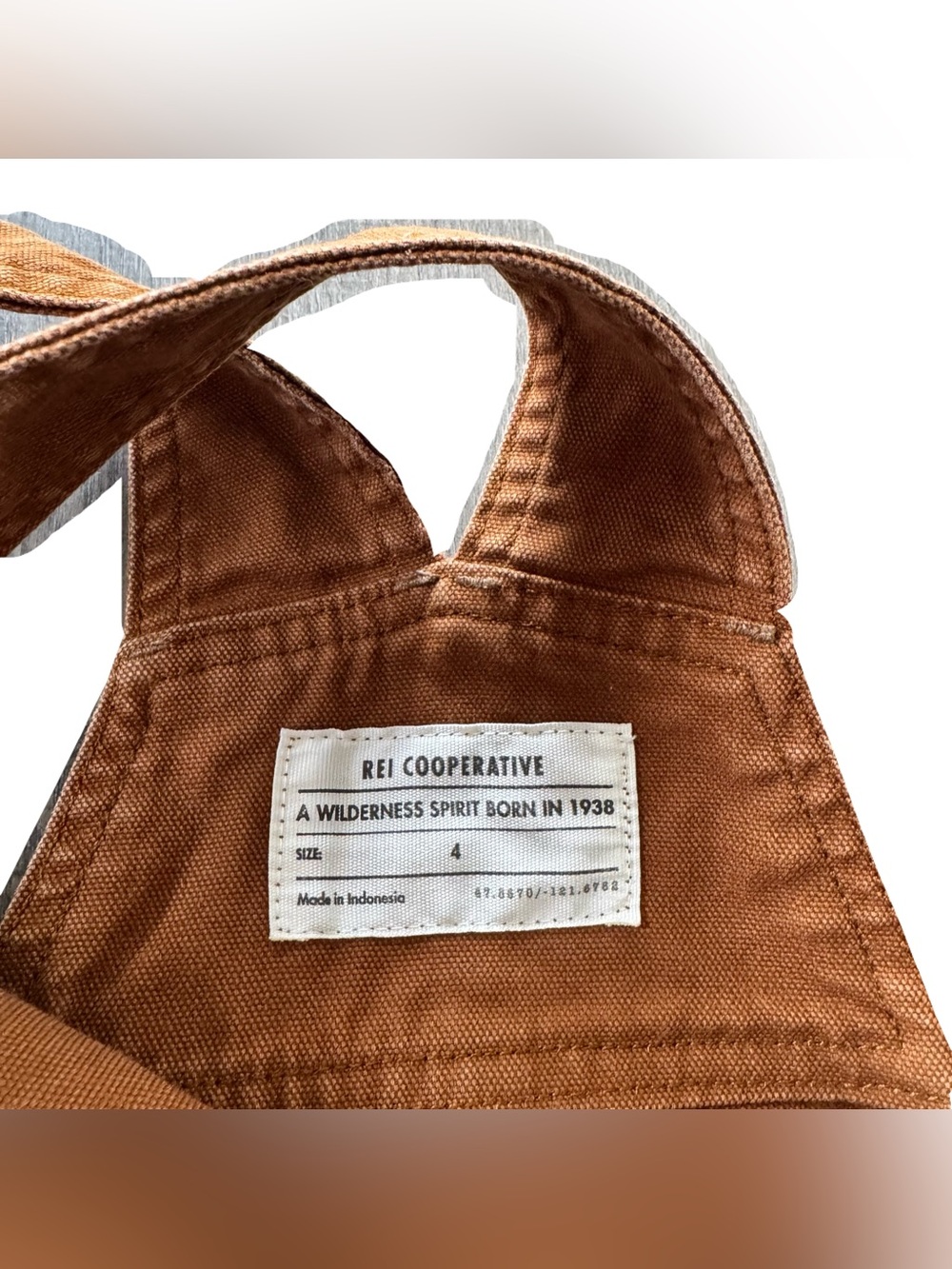REI Co-op Trailsmith Women's 4 Overalls Canvas Double Knee Outdoor Gorpcore - Picture 5 of 7